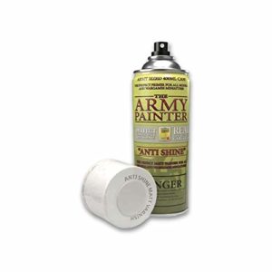 The Army Painter Anti Shine Matt Varnish Spray for Miniature Painting - After Quickshade Matte Spray Paint Top Coat Acrylic Varnish - Matte Finish Spray for Acrylic Model Paint, 400ml Can