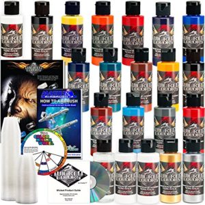 Createx 20 Wicked Colors 2oz Starter Colors Airbrush Paint Set
