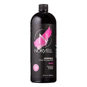 Norvell Premium Professional Sunless Tanning Spray Tan Solution - Dark, 1 Liter