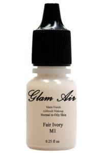 Glam Air Airbrush Makeup Foundation Water Based Matte M1 Fair Ivory Ideal for Normal to Oily Skin