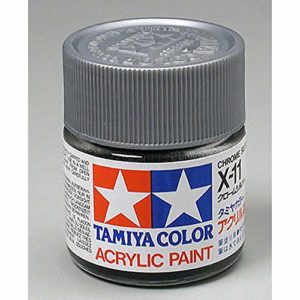 Tamiya America, Inc Acrylic X11 Gloss,Chrome Silver, TAM81011