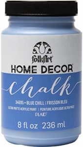 FolkArt Home Décor Chalk Finish Acrylic Paint, 8oz, 8 ounce, Blue Chill