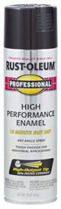 Rust-Oleum 7579838 Professional High Performance Enamel Spray Paint, 15 Ounce (Pack of 1), Gloss Black, 15 Fl Oz