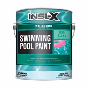 INSL-X Waterborne, Semi-Gloss Acrylic Pool Paint, Black, 1 Gallon