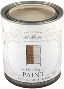 Amy Howard Home | One-Step Paint | Linen | Chalk Finish Paint | Zero VOCs | Eco-Friendly | No Stripping, Sanding or Priming | Multi-Surface Furniture & Cabinet Paint