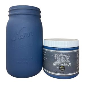 Chalky Chicks | Chalk Finish Paint | Perfect For Furniture, Cabinets, Home Decor, & DIY Craft Projects | 16 oz | DC Blue