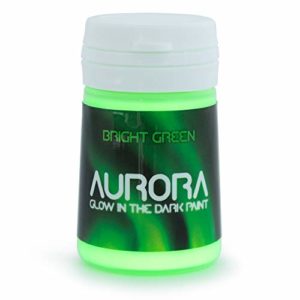 Glow in the Dark Paint, 0.68 fl oz (20ml), Aurora Bright Green, Non-Toxic, Water Based, by SpaceBeams
