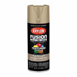 Krylon K02781007 Fusion All-In-One Spray Paint for Indoor/Outdoor Use, Textured Desert Sand Beige