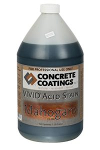 CC Concrete Coatings Vivid Acid Stain for Antique Marble Effect, Concrete Stain for Inside or Outside, Commercial or Residential Use (Mahogany, Deep Rust, Terra Cotta, 1 Gal)