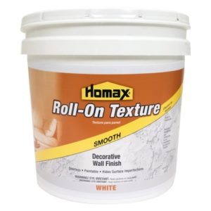 Homax Roll On Wall Texture White, Smooth Decorative Finish, 2 gal