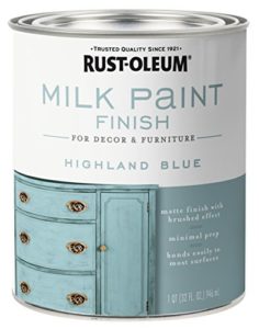 Rust-Oleum 331050 Milk Paint Finish, Quart, Highland Blue