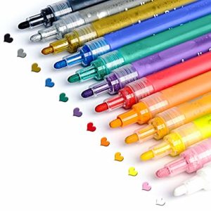 Acrylic Paint Pens for Rocks Painting, Ceramic, Glass, Wood, Fabric, Canvas, Mugs, DIY Craft Making Supplies, Scrapbooking Craft, Card Making. Acrylic Paint Marker Pens Set of 12 Colors