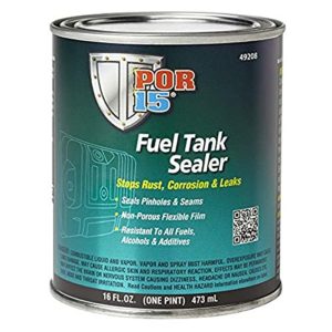 POR-15 Fuel Tank Sealer - 16 oz Gray - Stops Rust, Corrosion, & Leaks | Seals Pinholes & Seams | Non-porous, Flexible Film | Resistant To All Fuels, Alcohols, & Additives