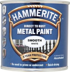 Hammerite 5084857 Direct to Rust Metal Paint - Smooth White Finish 250ML