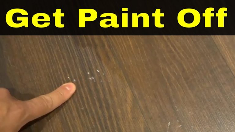 How To Remove Paint Off Laminate Flooring