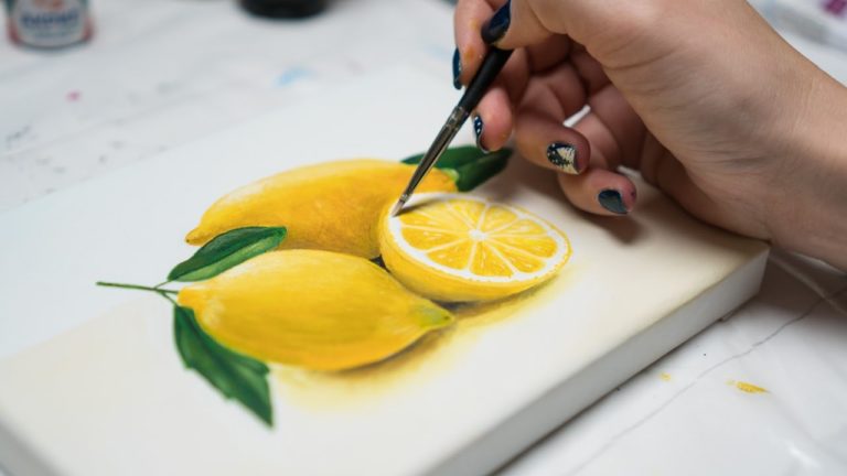 How To Paint Lemons