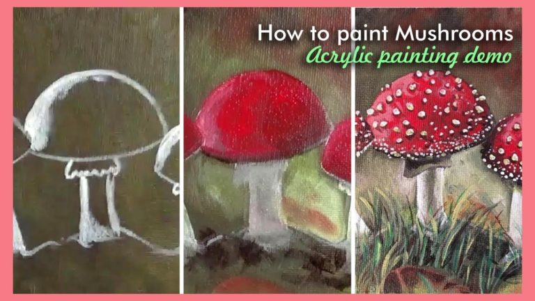 How To Paint A Mushroom