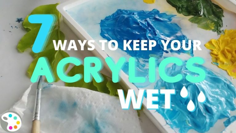 How To Keep Acrylic Paint From Drying