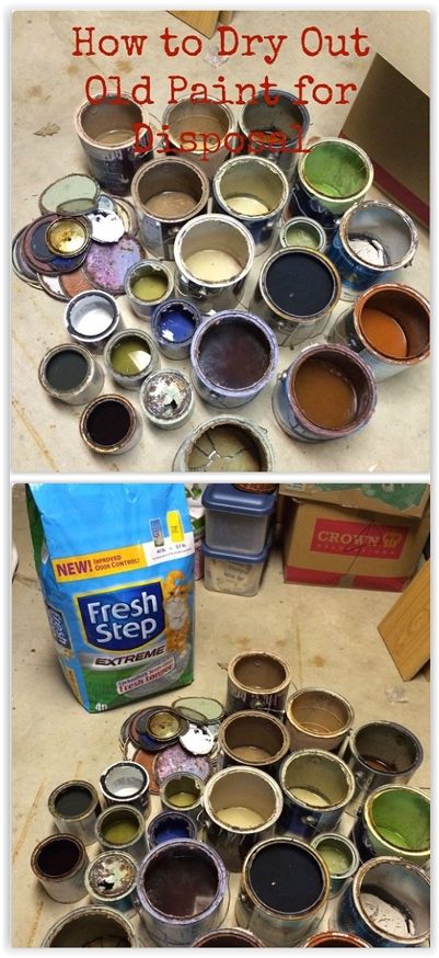 How To Dry Out Paint Cans