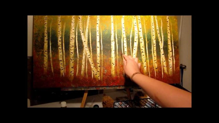 How To Paint Aspen Trees