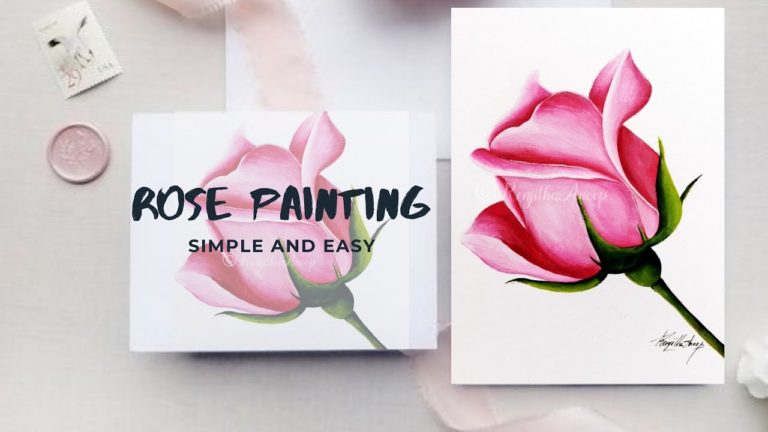 How To Paint A Rose For Beginners