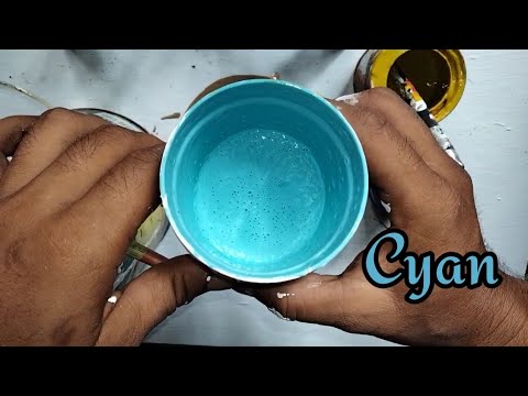 How To Make Cyan Color Paint