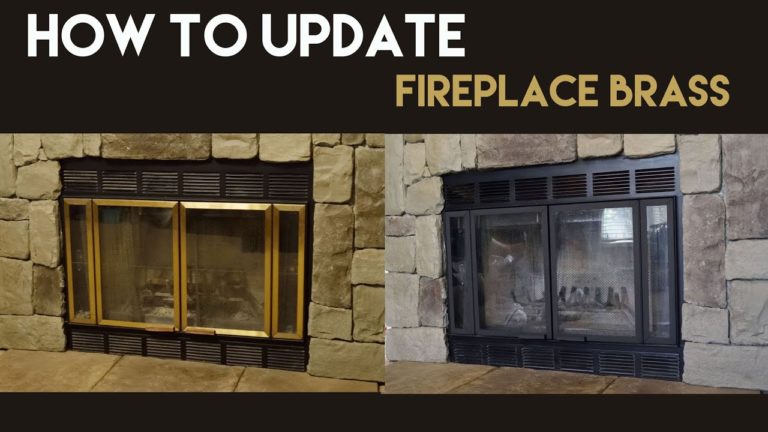 How To Paint Brass Fireplace Doors