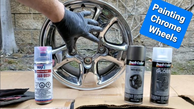 How To Paint Chrome Rims Black