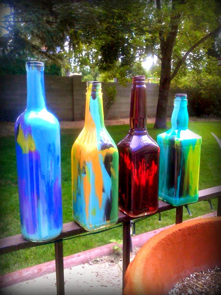 How To Paint Inside Wine Bottles