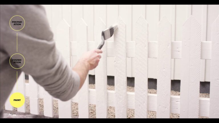 How To Paint A Picket Fence Quickly