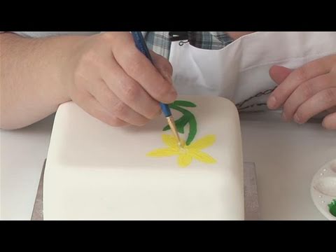 How To Paint Fondant With Food Coloring