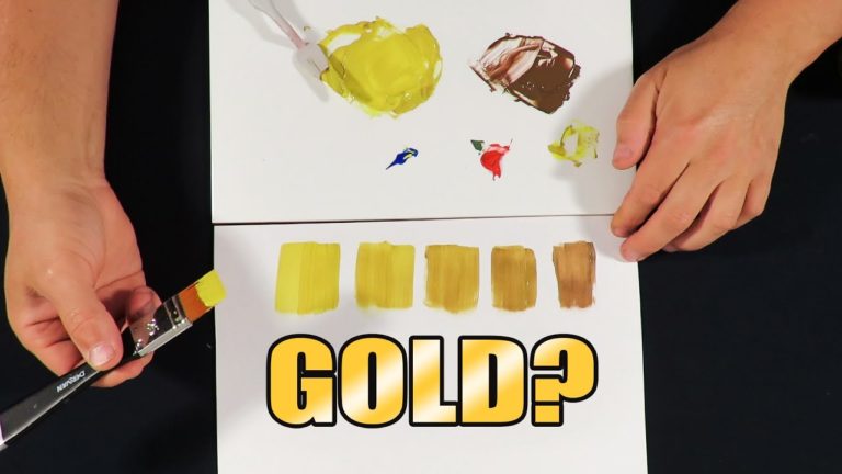 How To Make Color Gold With Paint