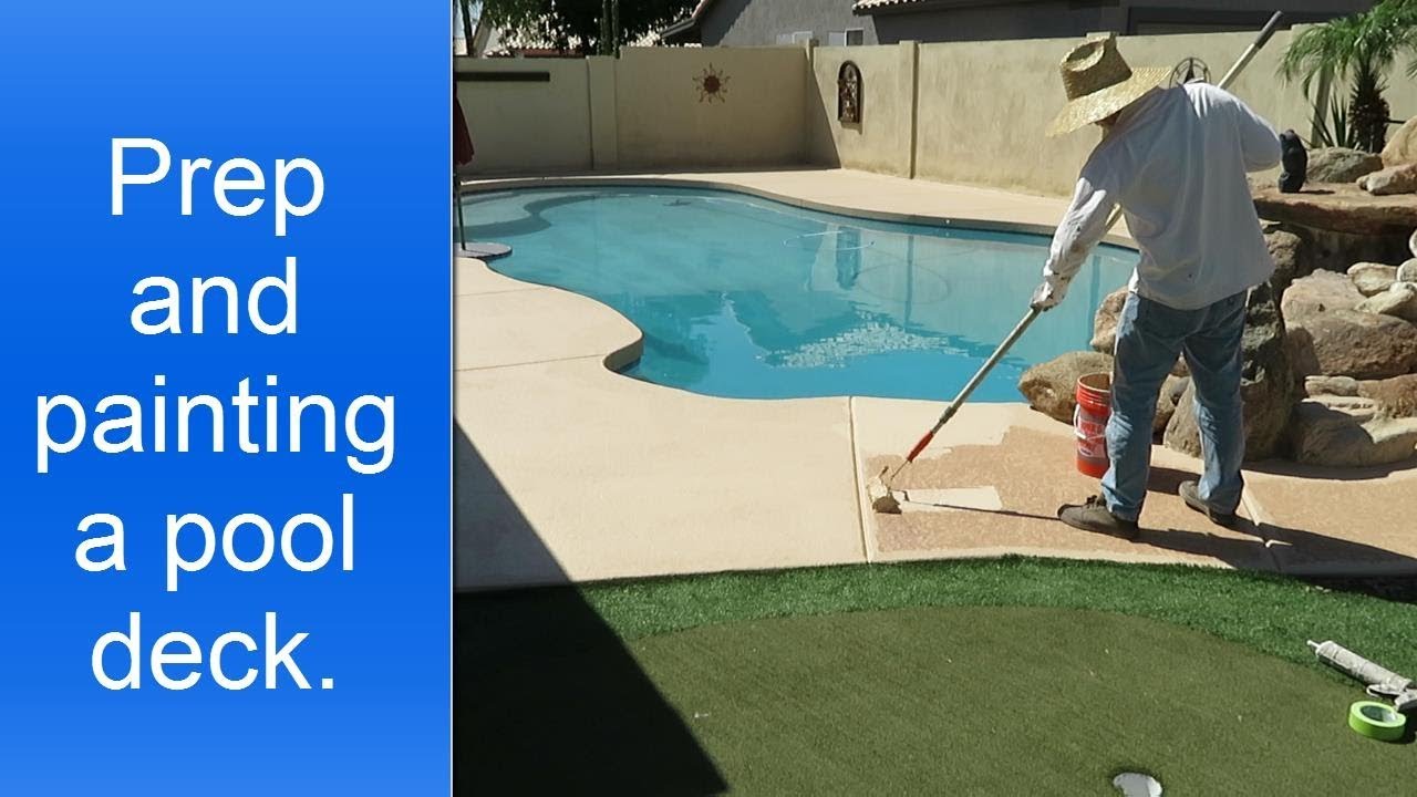 How To Paint A Pool Deck