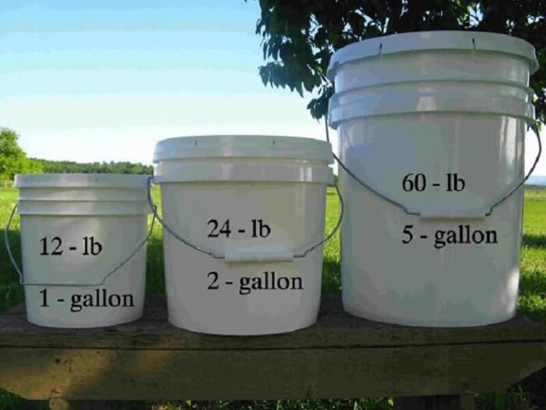 How Much Does A 5 Gallon Bucket Of Paint Weigh