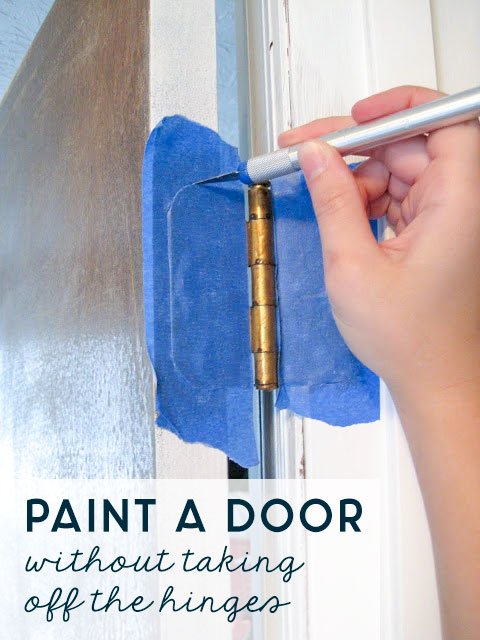 How To Paint Hinges Without Removing Them