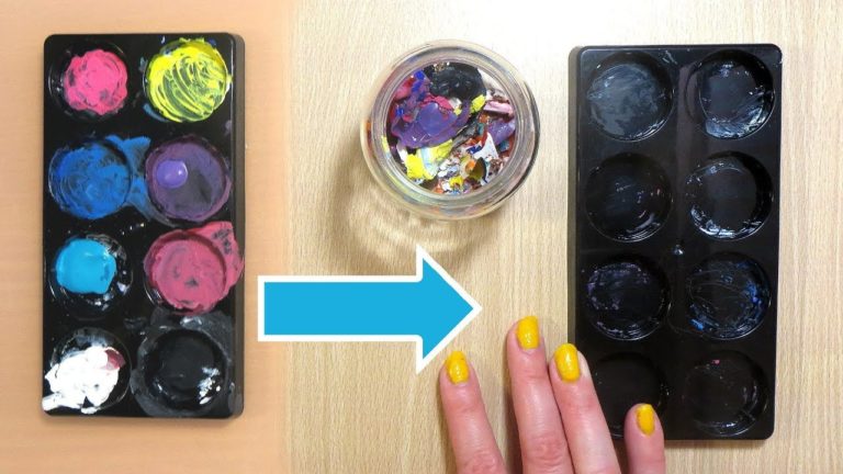 How To Remove Acrylic Paint From Palette