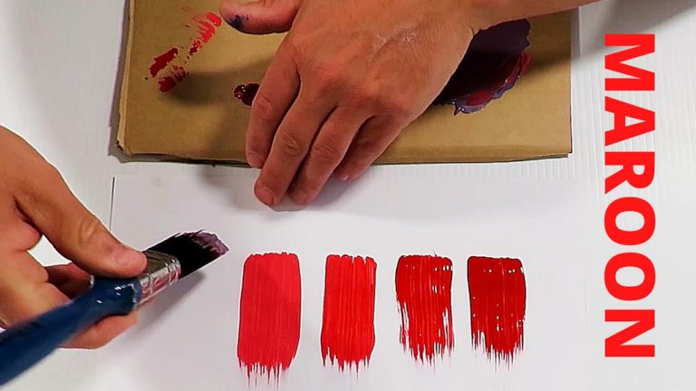 How To Make Maroon Color Paint