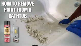 How To Remove Paint From Bathtub