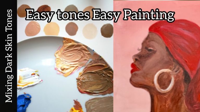 How To Make Dark Skin Tones With Acrylic Paint