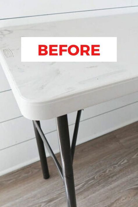 How To Paint A Plastic Folding Table