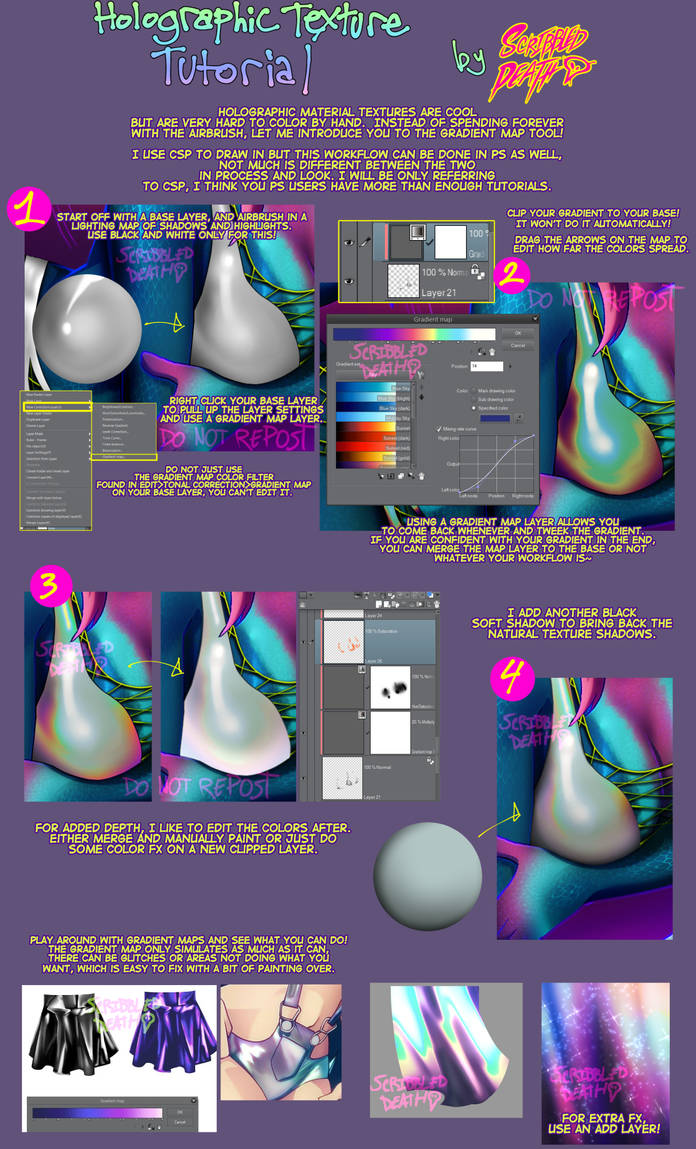 How To Paint Holographic Texture