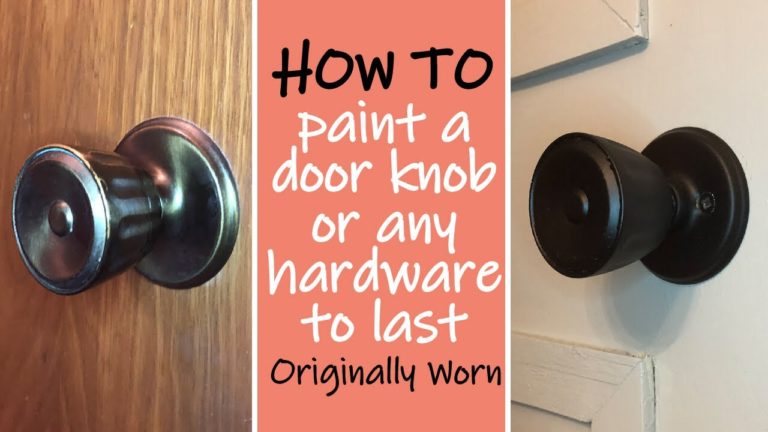 How To Paint A Door Knob