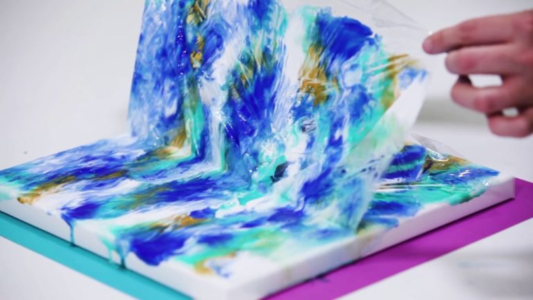 How To Marble Acrylic Paint On Canvas