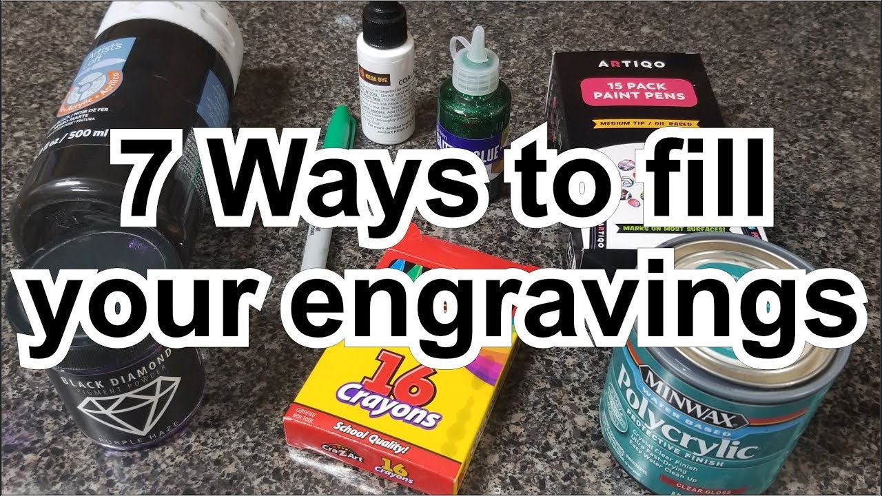 How To Fill Engraving With Paint