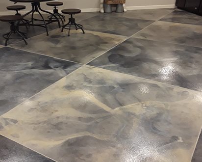 How To Paint Cement Floors To Look Like Marble