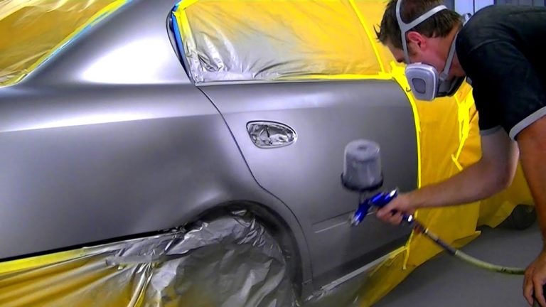 How To Spray Metallic Paint On A Car