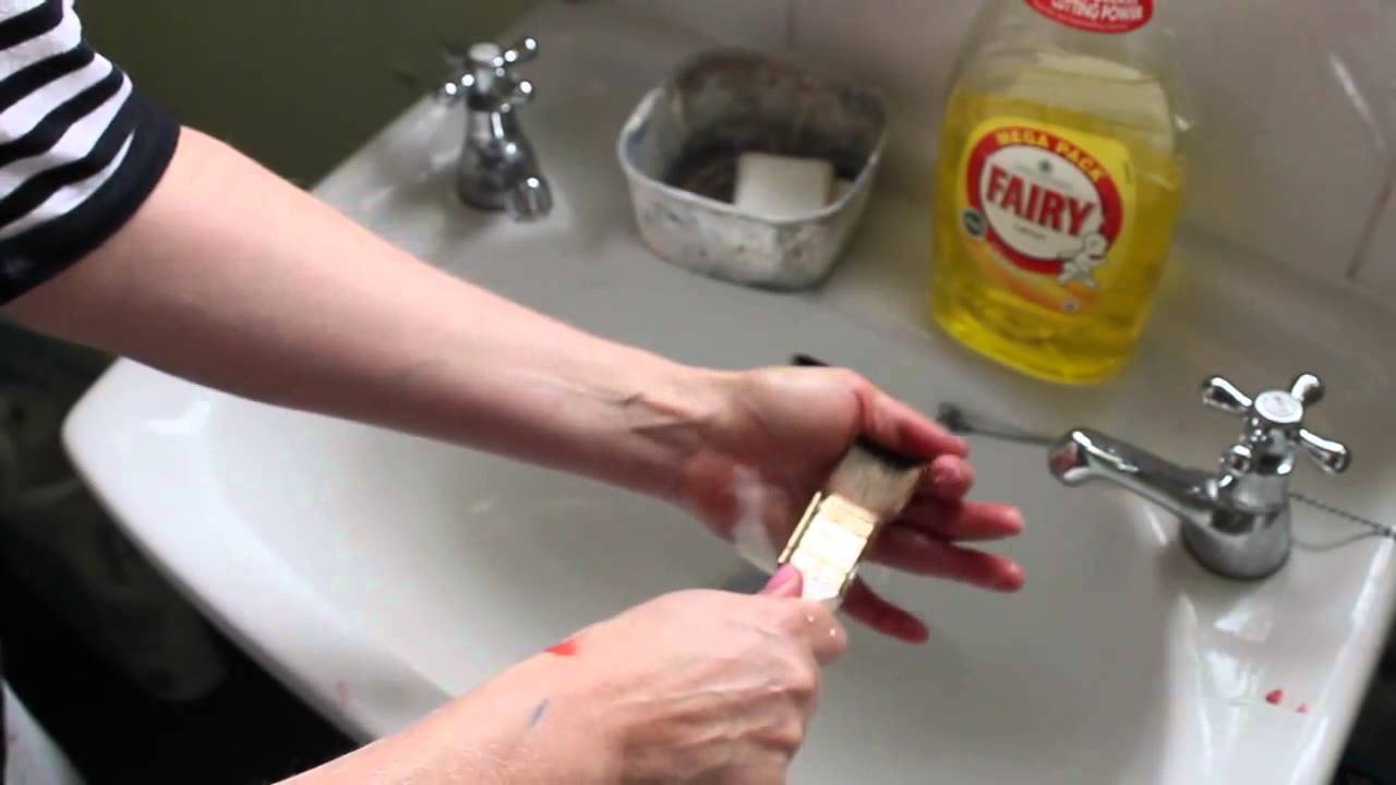 How To Clean Acrylic Paint From Brushes