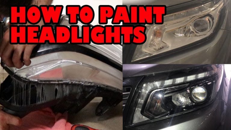 How To Paint Headlights Black