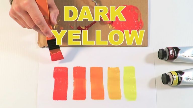 How To Make Yellow With Acrylic Paint