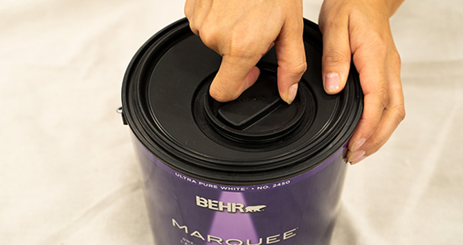 How To Open Behr Paint Can Without Spout